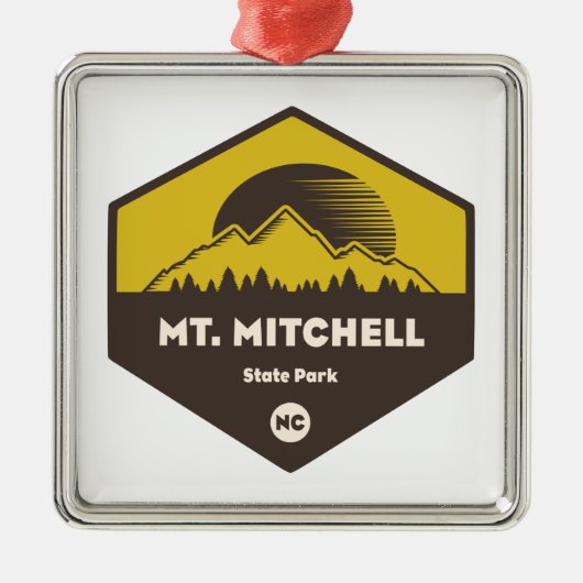 Mount Mitchell State Park Metalen Ornament (Voorkant)