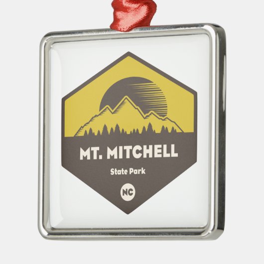 Mount Mitchell State Park Metalen Ornament (Links)
