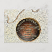 Mount Mitchell Summit Markering Zwarte Bergen NC Briefkaart (Voorkant)