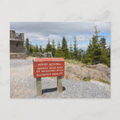 Mount Mitchell Summit Noord Carolina Foto Briefkaart (Voorkant)