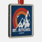 Mount Mitchell Sun Eagle Metalen Ornament (Rechts)