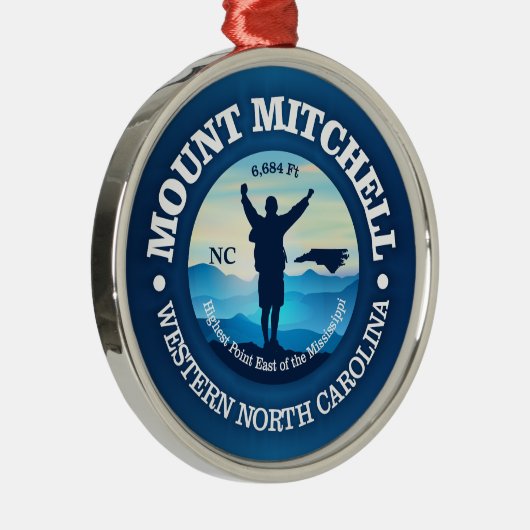 Mount Mitchell (V) Metalen Ornament (Rechts)