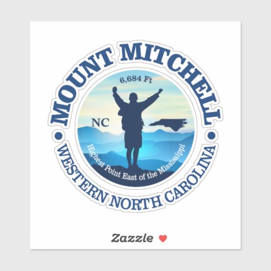 Mount Mitchell (V) Sticker (Vel)