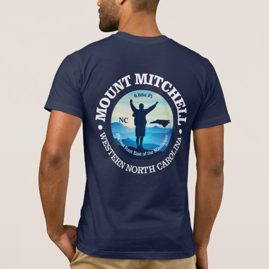 Mount Mitchell (V) T-shirt (Achterkant)