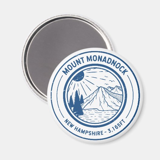 Mount Monadnock New Hampshire Hiking Skiing Travel Magneet (Voorkant / Achterkant)