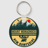 Mount Monadnock New Hampshire Souvenirs Sleutelhanger (Achterkant)