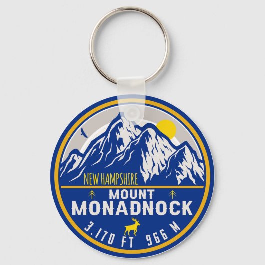 Mount Monadnock New Hampshire  Souvenirs Sleutelhanger (Voorkant)