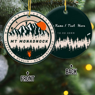 Mount Monadnock New Hampshire Wandelsouvenir Keramisch Ornament