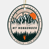 Mount Monadnock New Hampshire Wandelsouvenir Keramisch Ornament (Links)