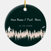 Mount Monadnock New Hampshire Wandelsouvenir Keramisch Ornament (Achterkant)