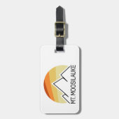 Mount Moosilauke New Hampshire Retro Bagagelabel (Voorkant verticaal)