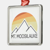Mount Moosilauke New Hampshire Retro Metalen Ornament (Links)