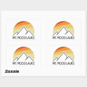 Mount Moosilauke New Hampshire Retro Rechthoekige Sticker (Vel)