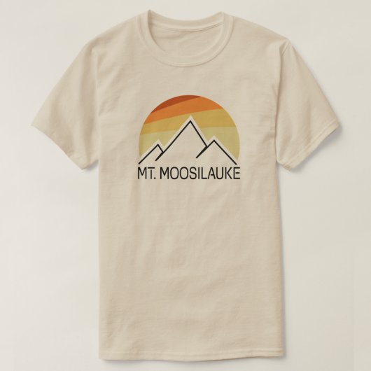Mount Moosilauke New Hampshire Retro T-shirt (Design voorkant)
