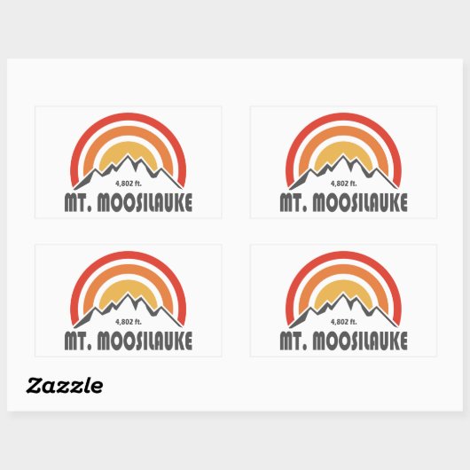 Mount Moosilauke Rechthoekige Sticker (Vel)