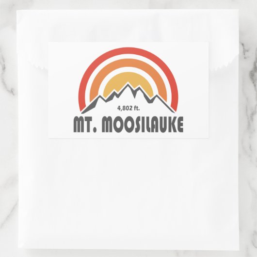 Mount Moosilauke Rechthoekige Sticker (Tas)