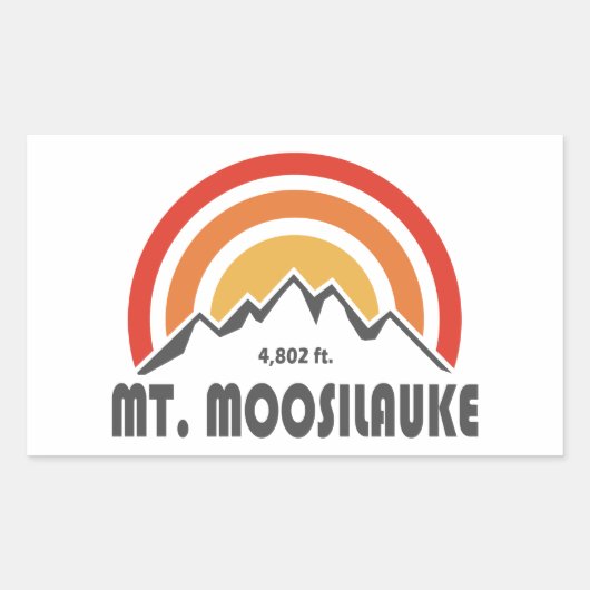 Mount Moosilauke Rechthoekige Sticker (Voorkant)