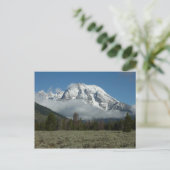 Mount Moran en Clouds in Grand Teton Briefkaart (Staand voorkant)