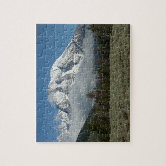 Mount Moran en Clouds in Grand Teton Legpuzzel (Verticaal)