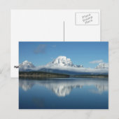 Mount Moran Reflection in Grand Teton Briefkaart (Voorkant / Achterkant)