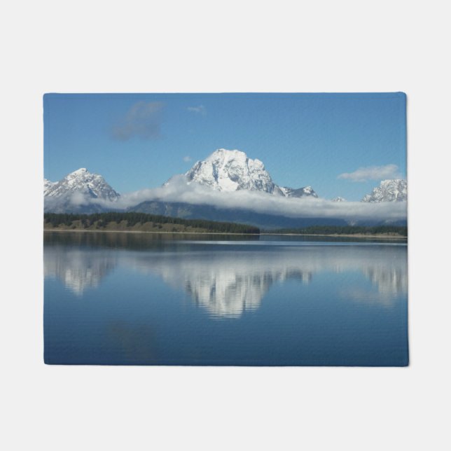 Mount Moran Reflection in Grand Teton Deurmat (Voorkant)