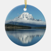 Mount Moran Reflection in Grand Teton Keramisch Ornament (Voorkant)