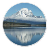 Mount Moran Reflection in Grand Teton Keramische Knop (Voorkant)