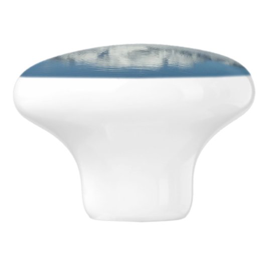 Mount Moran Reflection in Grand Teton Keramische Knop (Zijkant)