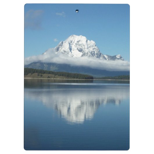 Mount Moran Reflection in Grand Teton Klembord (Achterkant)