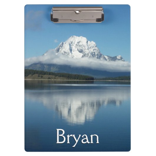 Mount Moran Reflection in Grand Teton Klembord (Voorkant)