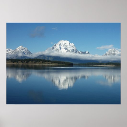 Mount Moran Reflection in Grand Teton Poster (Voorkant)