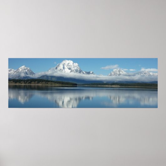 Mount Moran Reflection in Grand Teton Poster (Voorkant)