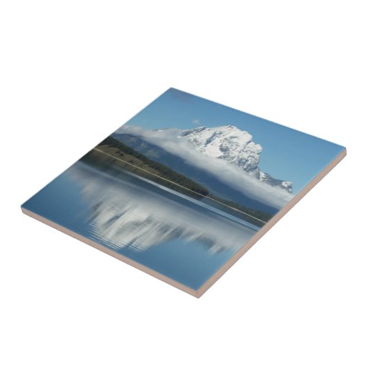 Mount Moran Reflection in Grand Teton Tegeltje (Zijkant)