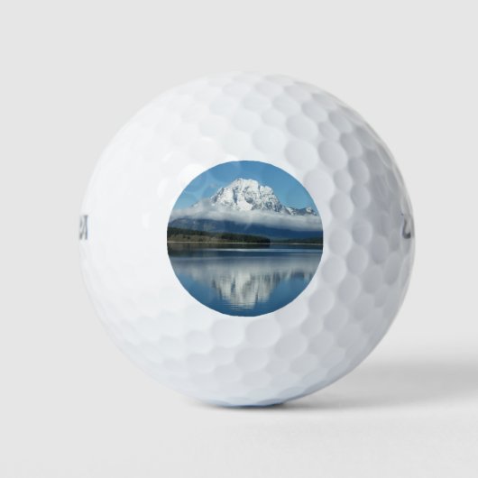 Mount Moran-weerkaatsing bij Grand Teton Golfballen (Voorkant)