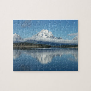 Mount Moran-weerkaatsing bij Grand Teton Legpuzzel