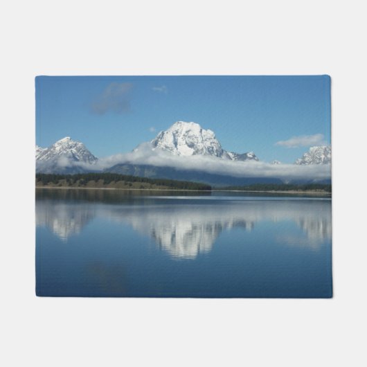 Mount Moran weerspiegeling bij Grand Teton Deurmat (Voorkant)