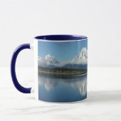 Mount Moran weerspiegeling bij Grand Teton Mok (Links)