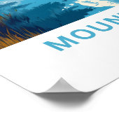 Mount Moran Wyoming Reisprint Poster (Hoek)