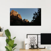 Mount Moroni en Jacob's Peak bij Zion Poster (Thuiskantoor)