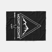 Mount Mt Leconte Smoky Mountains Tennessee Hiking  Fleece Deken (Voorkant (Horizontaal))