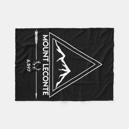 Mount Mt Leconte Smoky Mountains Tennessee Hiking  Fleece Deken (Voorkant (Horizontaal))