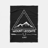 Mount Mt Leconte Smoky Mountains Tennessee Hiking  Fleece Deken (Voorkant)