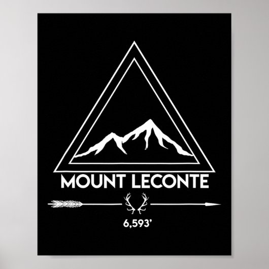 Mount Mt Leconte Smoky Mountains Tennessee Hiking  Poster (Voorkant)
