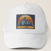 Mount Muir California Retro Turquoise Trucker Pet (Voorkant)