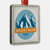 Mount Muir California sterren Maan Metalen Ornament (Rechts)