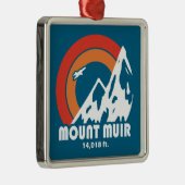 Mount Muir California Sun Eagle Metalen Ornament (Rechts)