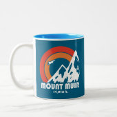 Mount Muir California Sun Eagle Tweekleurige Koffiemok (Links)