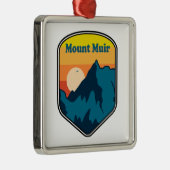 Mount Muir California Sunrise Metalen Ornament (Rechts)