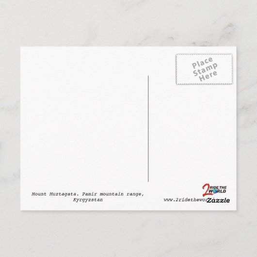 Mount Muztagata Briefkaart (Achterkant)