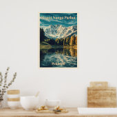 Mount Nanga Parbat V03 Poster (Keuken)